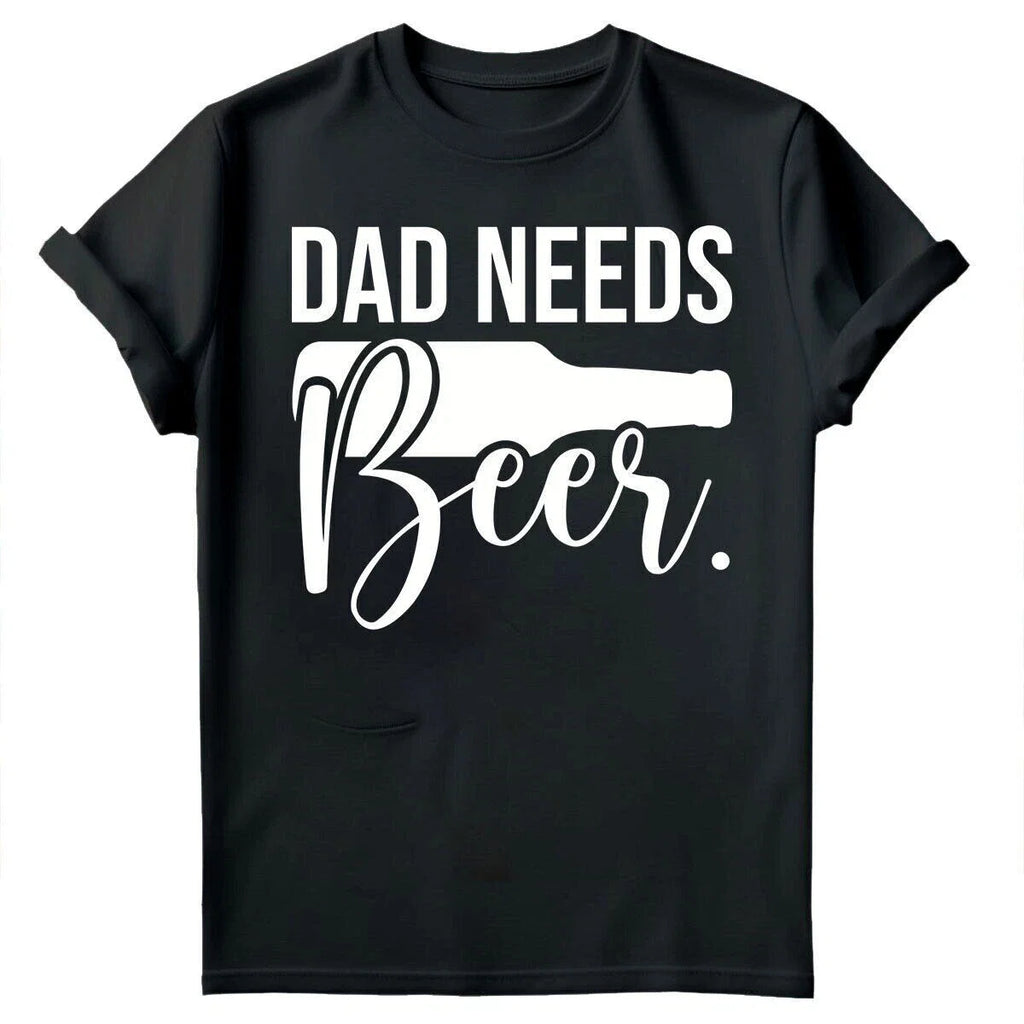 Dad Needs Beer Fathers Day For Drinking Funny Mens - Adult & Kids T-Shirts, Sweatshirts & Hoodies apparel design preview 1