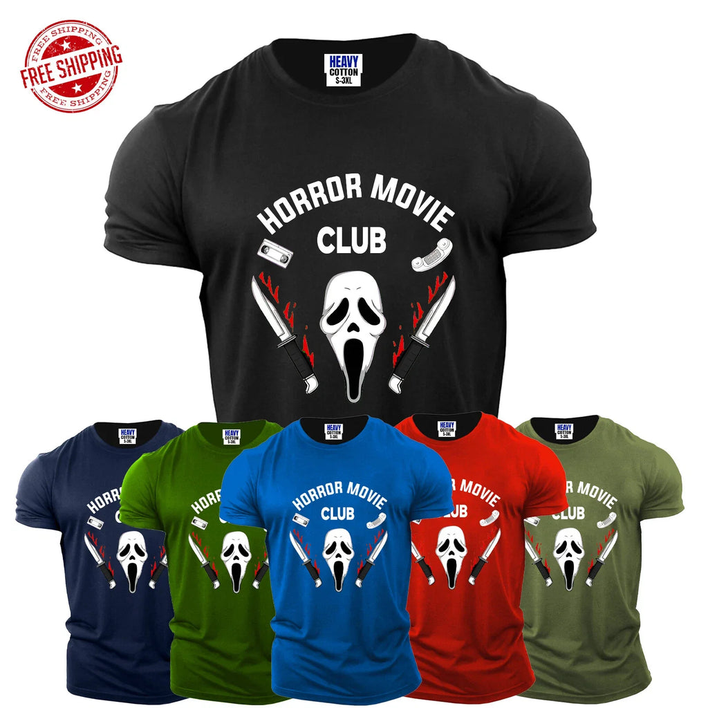 Horror Movie Club Funny Men's Sarcastic Halloween USA - Adult & Kids T-Shirts, Sweatshirts & Hoodies apparel design preview 1