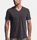 James Perse Men Relaxed Fit S/S V-Neck Cotton Carbon - Adult & Kids T-Shirts, Sweatshirts & Hoodies apparel design preview 1