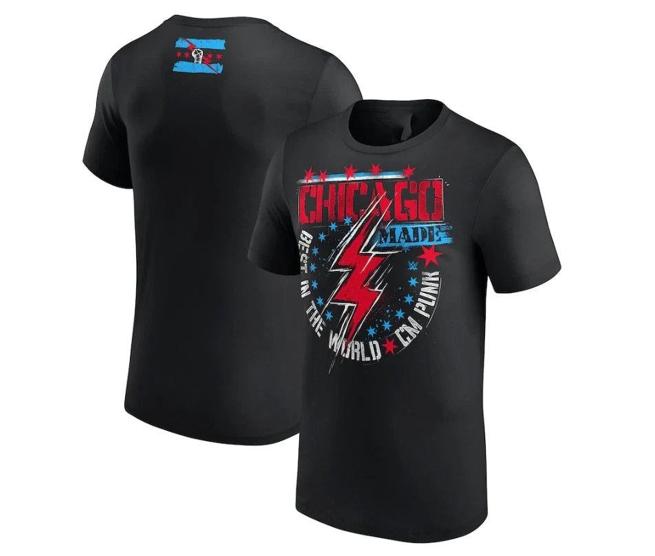 Black CM Punk Chicago Made - Adult & Kids T-Shirts, Sweatshirts & Hoodies apparel design preview 1