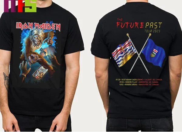 Iron Maiden Canada Event The Future Past 2023 Tour - Adult & Kids T-Shirts, Sweatshirts & Hoodies apparel design preview 1