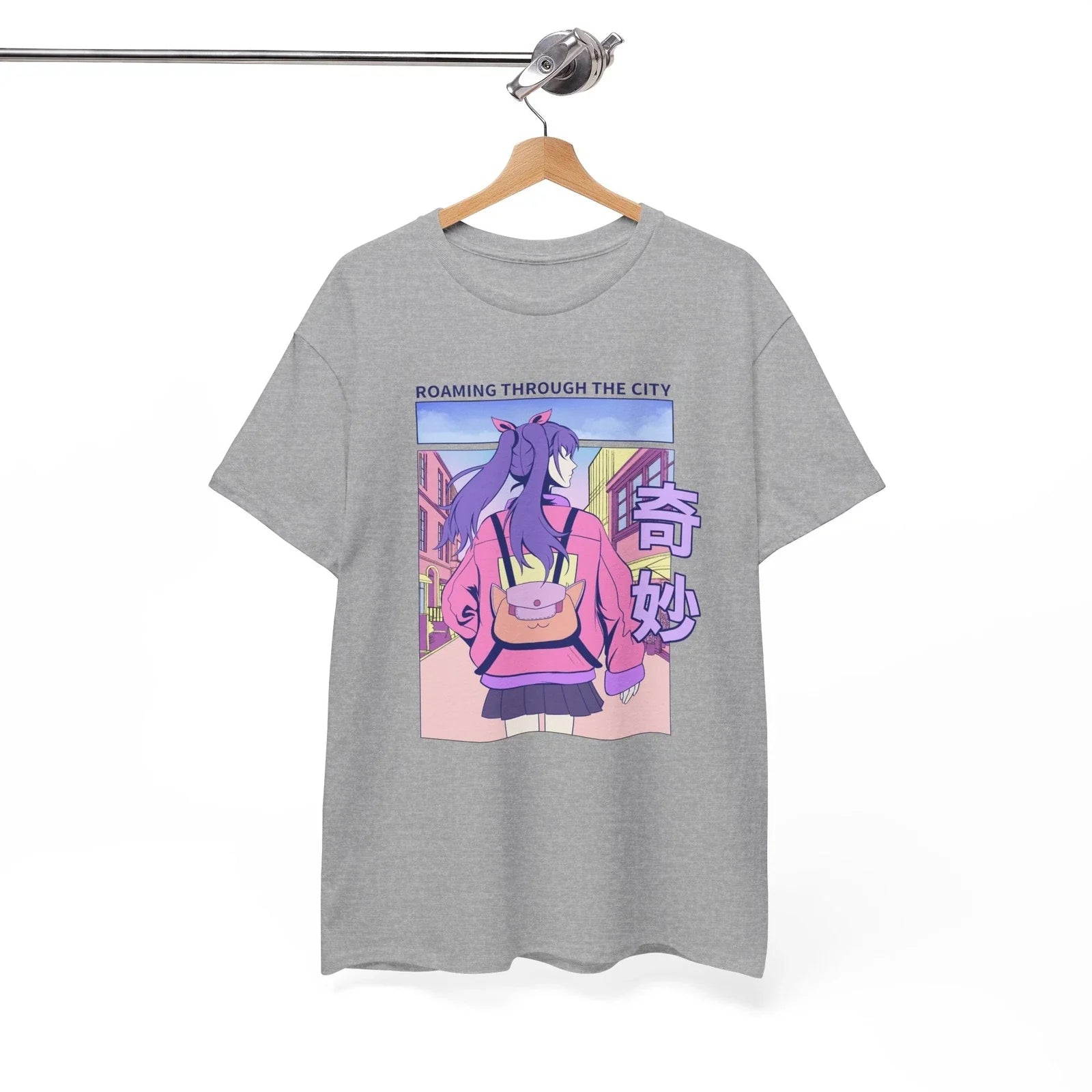 Japanese City Cute Anime Aesthetic - Adult & Kids T-Shirts, Sweatshirts & Hoodies apparel design preview 1