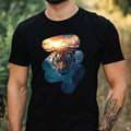Mens Tiger Swimming In The Sea Motif Cotton Size XS - Adult & Kids T-Shirts, Sweatshirts & Hoodies apparel design preview 1