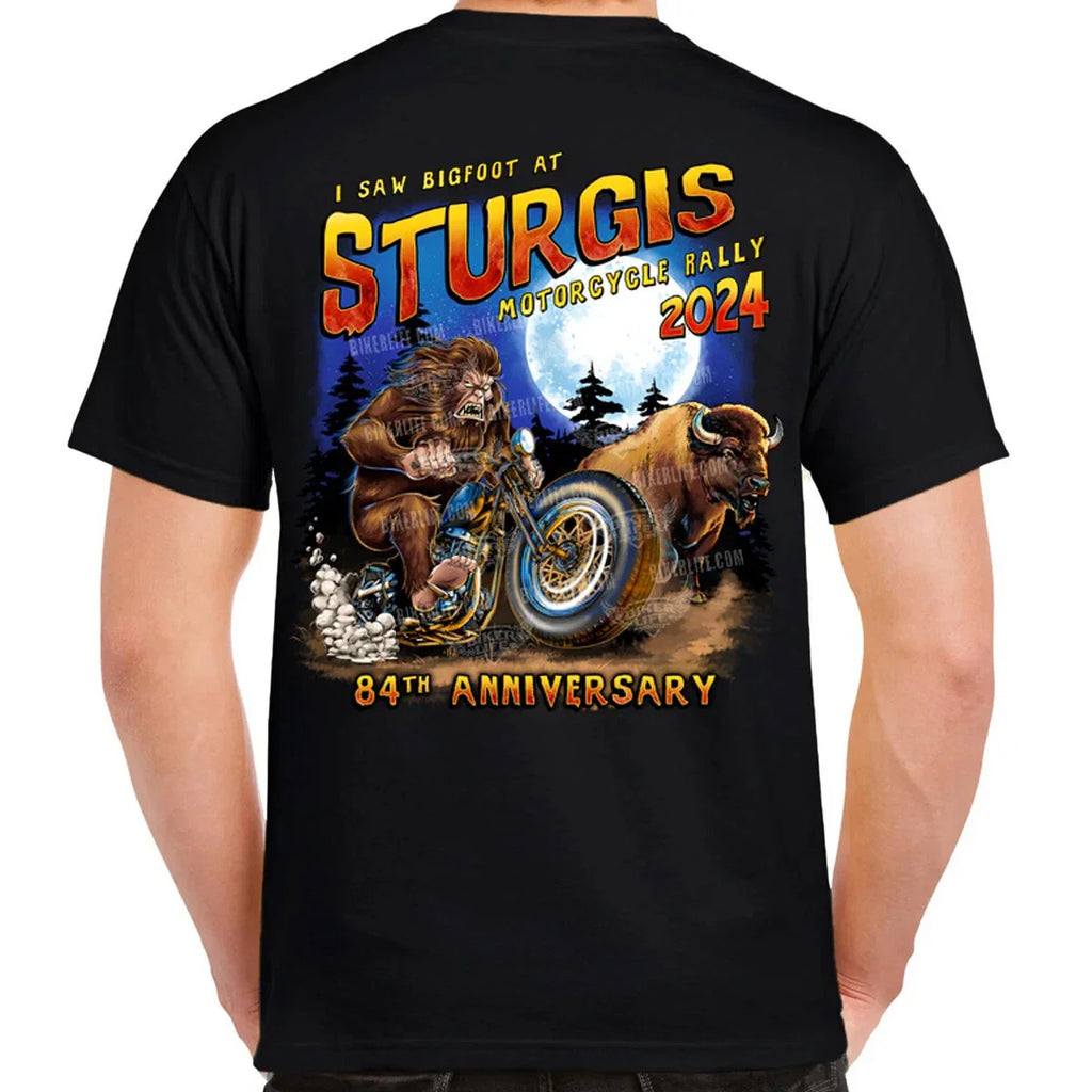 2024 Sturgis Motorcycle Rally Legend of Bigfoot No - Adult & Kids T-Shirts, Sweatshirts & Hoodies apparel design preview 1