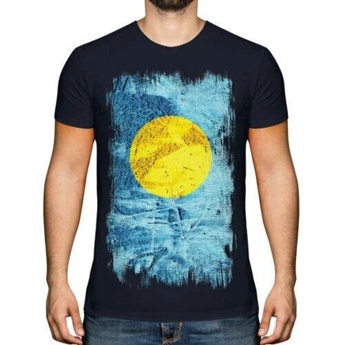 Palau Grunge Flag Mens Belau Football Palauan Jersey - Adult & Kids T-Shirts, Sweatshirts & Hoodies apparel design preview 1