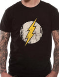 Official The Flash Distressed Logo Black New Extra - Adult & Kids T-Shirts, Sweatshirts & Hoodies apparel design preview 1