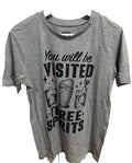 Crew Neck Gray Beer You will be visited three Sprits - Adult & Kids T-Shirts, Sweatshirts & Hoodies apparel design preview 1