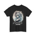 Delicately Unhinged Gothic Gray Design on Black - Adult & Kids T-Shirts, Sweatshirts & Hoodies apparel design preview 1