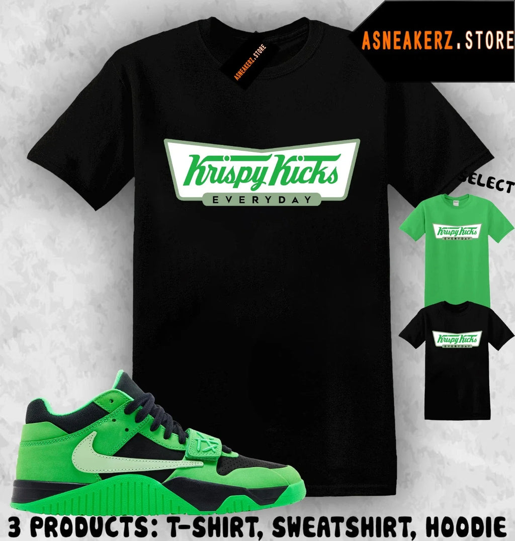 Matching Travis Scott Jumpman Jack Green Spark Match - Adult & Kids T-Shirts, Sweatshirts & Hoodies apparel design preview 1