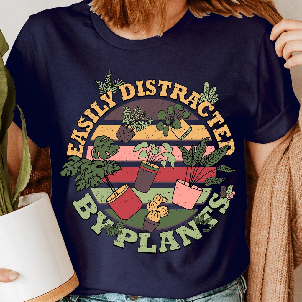 Easily Distracted Plant Lover ,Gardening Gardener - Adult & Kids T-Shirts, Sweatshirts & Hoodies apparel design preview 1