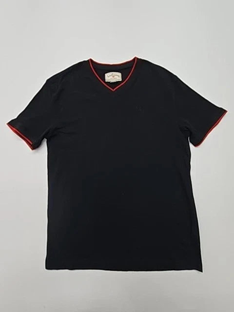 Lee Cooper Men's Black Ringer V-Neck Size S BNWT 100% - Adult & Kids T-Shirts, Sweatshirts & Hoodies apparel design preview 1