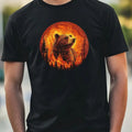 Mens Bear on Fire Motif Cotton Size XS to 5XL - Adult & Kids T-Shirts, Sweatshirts & Hoodies apparel design preview 1