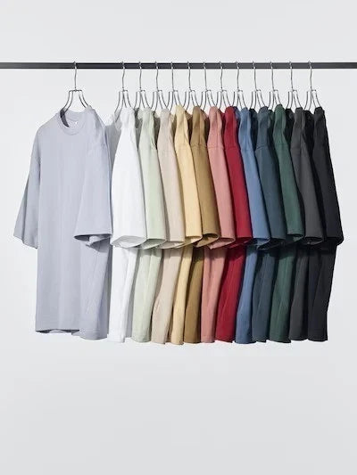 Uniqlo U AIRism Cotton Oversized Mock Neck Half - Adult & Kids T-Shirts, Sweatshirts & Hoodies apparel design preview 1