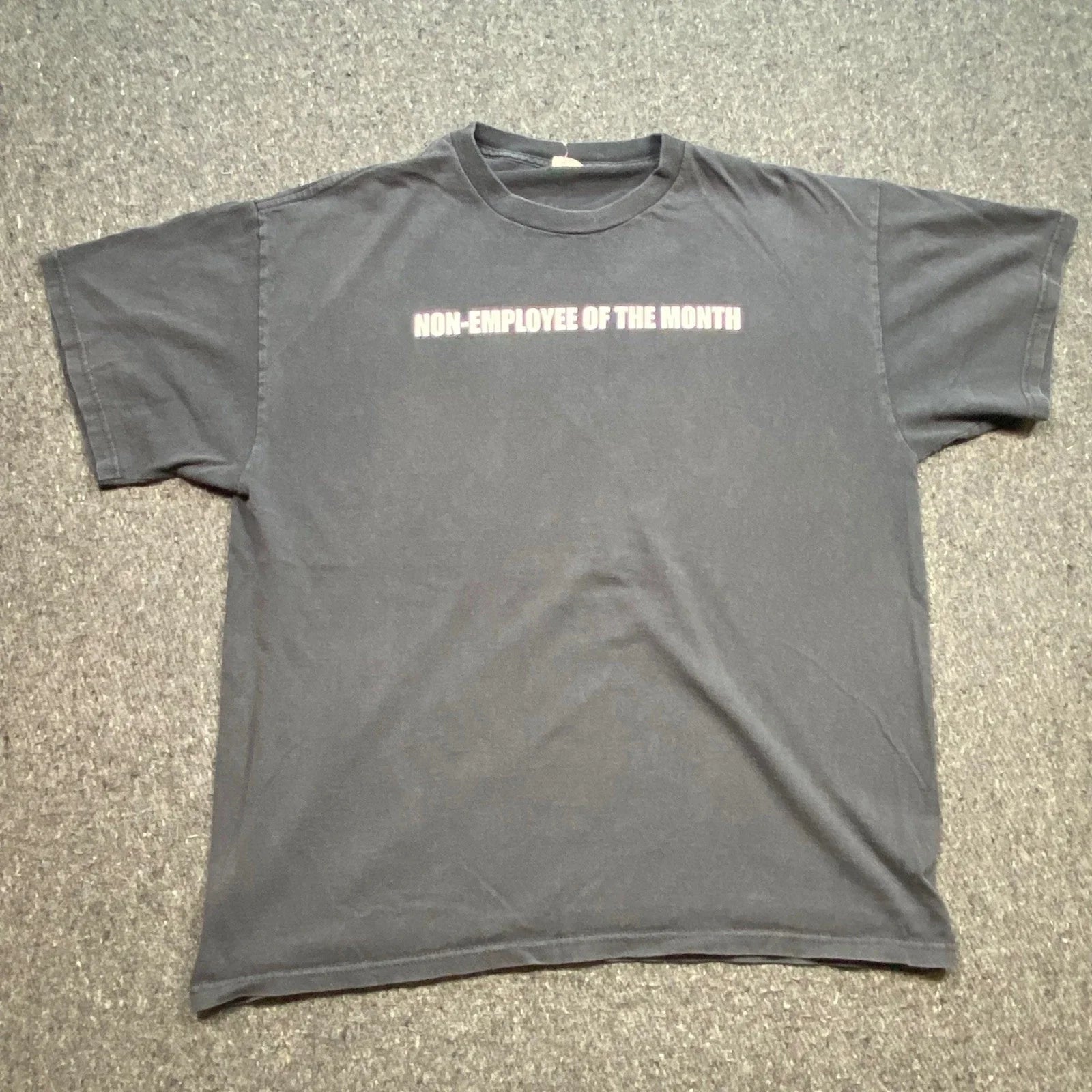 Non-Employee of the Month Sz L Mens Black Grunge - Adult & Kids T-Shirts, Sweatshirts & Hoodies apparel design preview 1