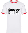 Coffee Is My Bae Mens Ringer Latte Mocha Drink - Adult & Kids T-Shirts, Sweatshirts & Hoodies apparel design preview 1