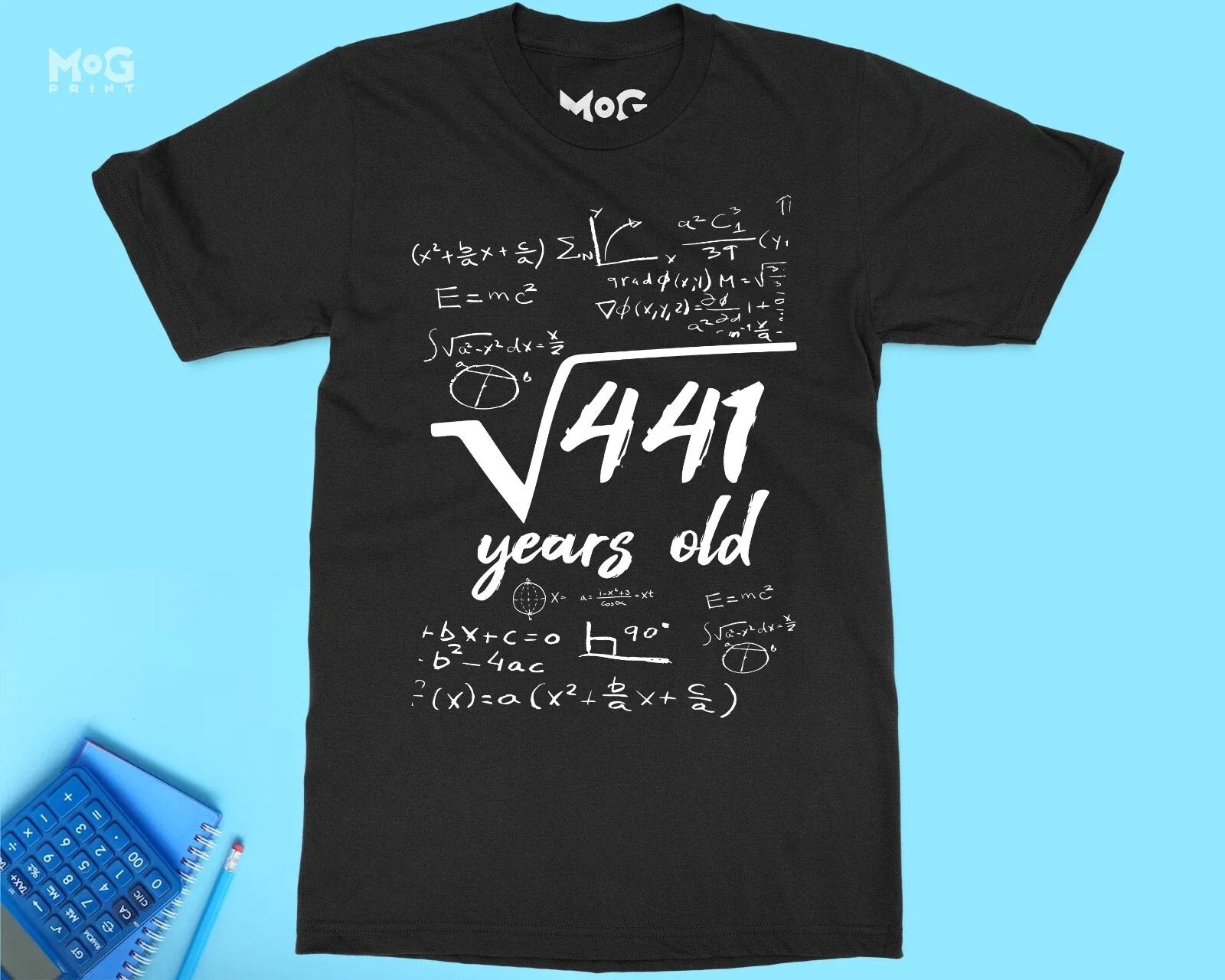 21 Years Old Square Root 441 21st Birthday Bday Gift - Adult & Kids T-Shirts, Sweatshirts & Hoodies apparel design preview 1