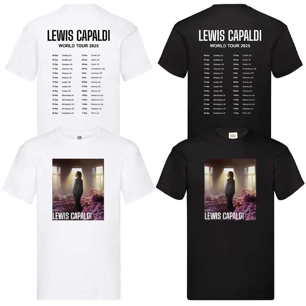 Lewis Capaldi 2025 World Tour Unisex Concert Fan - Adult & Kids T-Shirts, Sweatshirts & Hoodies apparel design preview 1