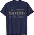 250 Years America Anniversary 250th Independence Day - Adult & Kids T-Shirts, Sweatshirts & Hoodies apparel design preview 1