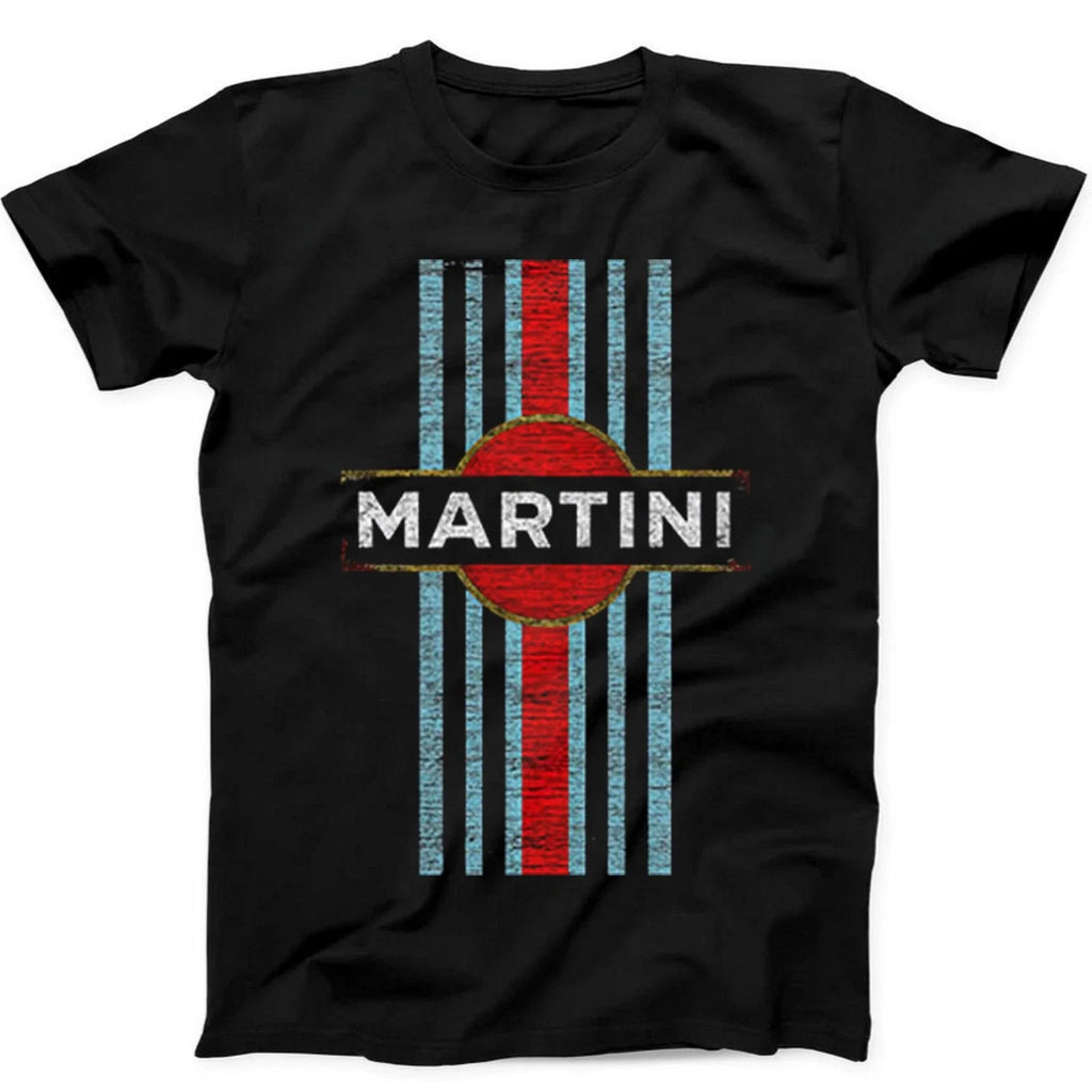Retro Martini Racing Car Logo Gift 484 - Adult & Kids T-Shirts, Sweatshirts & Hoodies apparel design preview 1