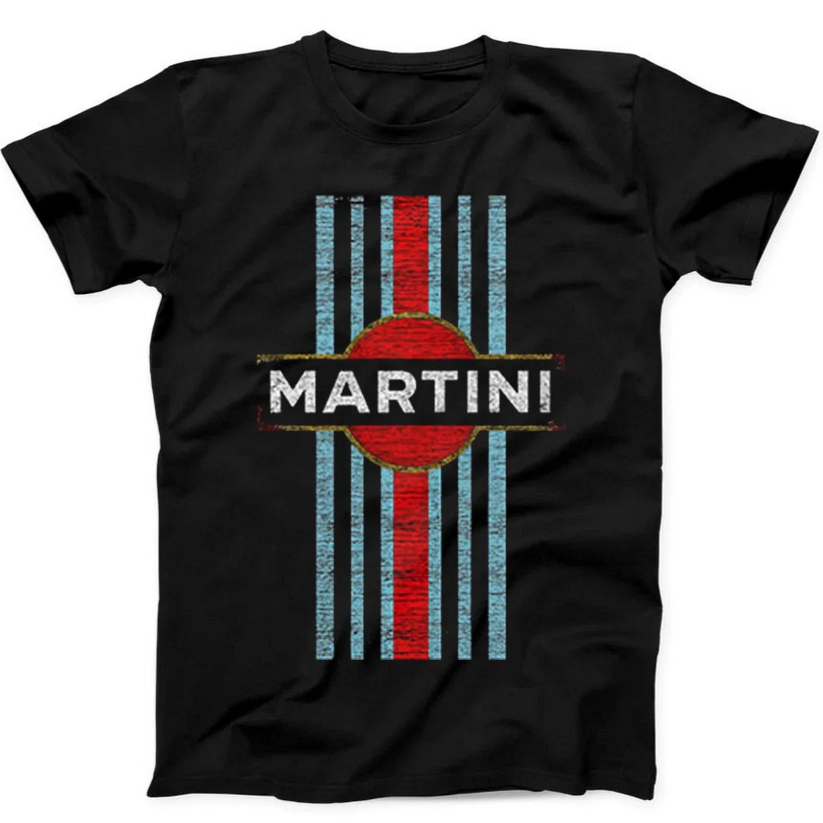 Retro Martini Racing Car Logo Gift 484 - Adult & Kids T-Shirts, Sweatshirts & Hoodies apparel design preview 1