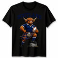 Scottish Highland Cow Scotland Fans Rugby Graphic - Adult & Kids T-Shirts, Sweatshirts & Hoodies apparel design preview 1