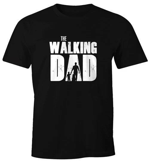 Mens The Walking Dad Gift Fun Moonworks® - Adult & Kids T-Shirts, Sweatshirts & Hoodies apparel design preview 1