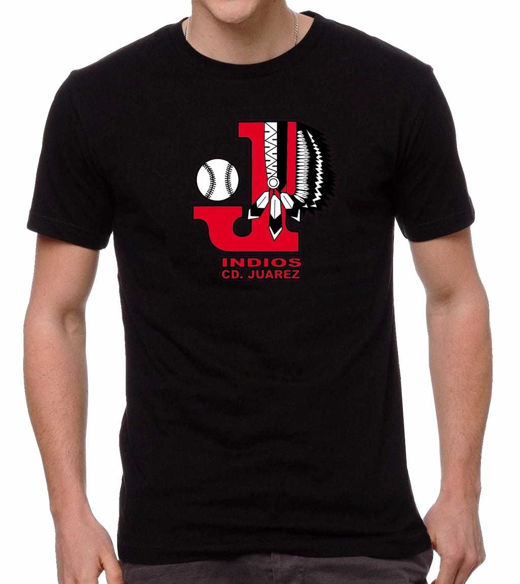Indios de CD. Juárez Baseball Men's Crew Neck 100% - Adult & Kids T-Shirts, Sweatshirts & Hoodies apparel design preview 1