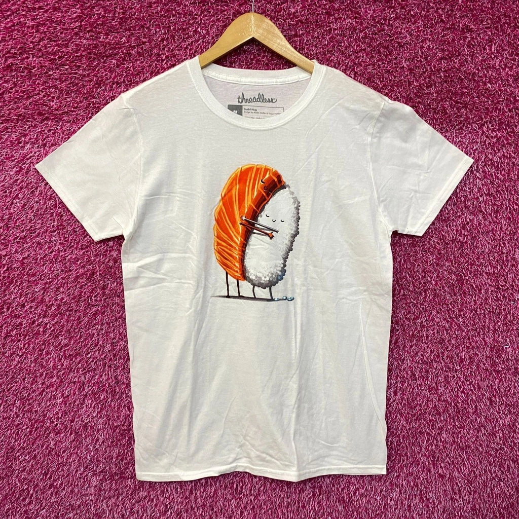Hugging sushi white size medium - Adult & Kids T-Shirts, Sweatshirts & Hoodies apparel design preview 1