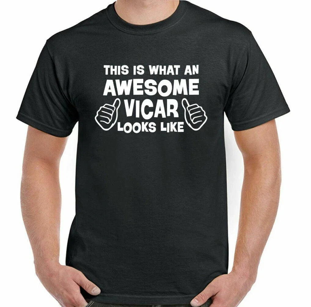 Vicar Mens Funny This Is What An Awesome Looks Like - Adult & Kids T-Shirts, Sweatshirts & Hoodies apparel design preview 1