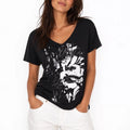 Black Cotton Shattered Glass Portrait Graphic Scoop - Adult & Kids T-Shirts, Sweatshirts & Hoodies apparel design preview 1