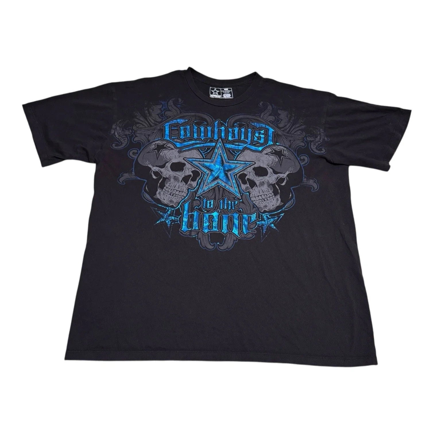 Team Apparel Dallas Cowboys Y2K Skull Affliction - Adult & Kids T-Shirts, Sweatshirts & Hoodies apparel design preview 1