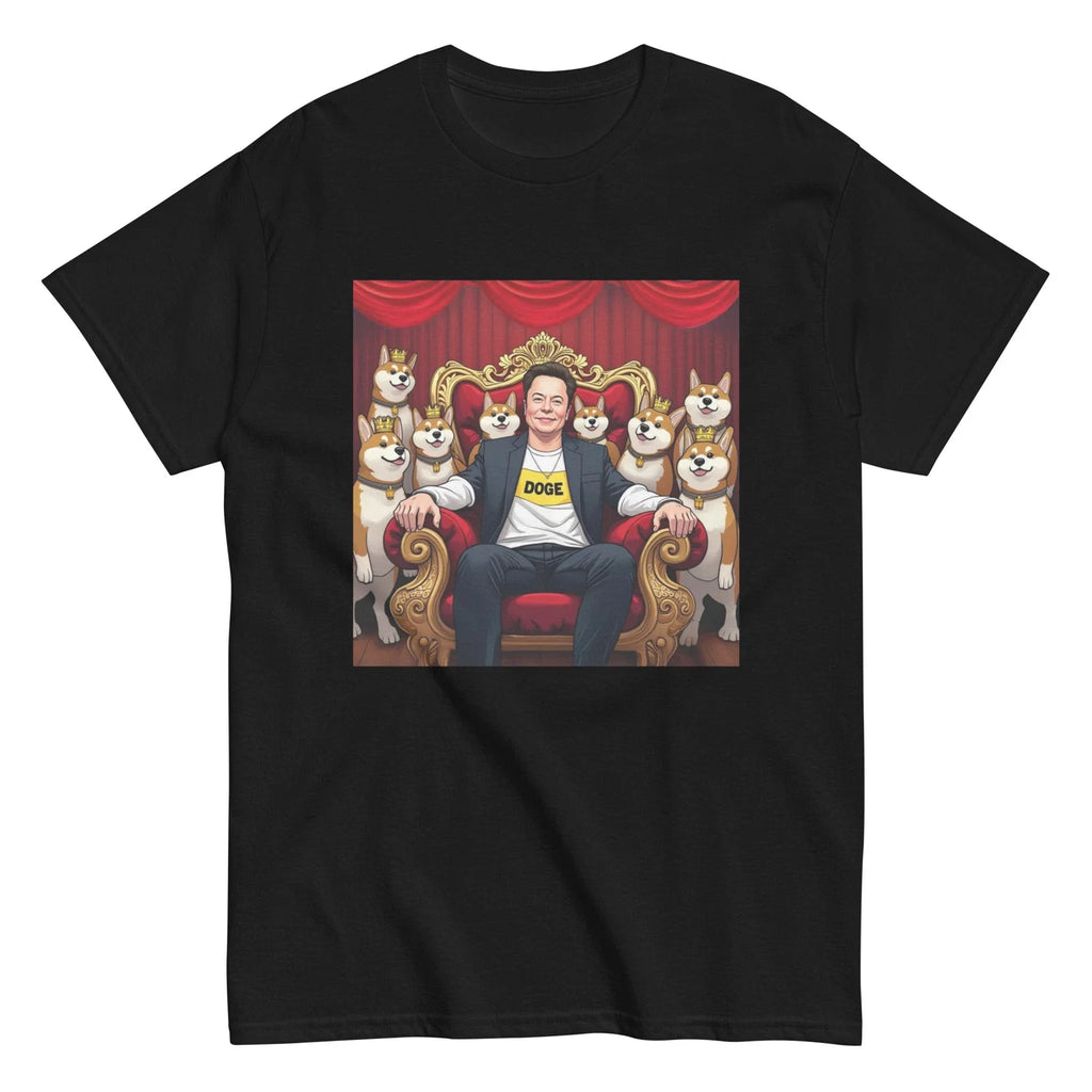 King Doge Elon funny graphic meme crypto - Adult & Kids T-Shirts, Sweatshirts & Hoodies apparel design preview 1