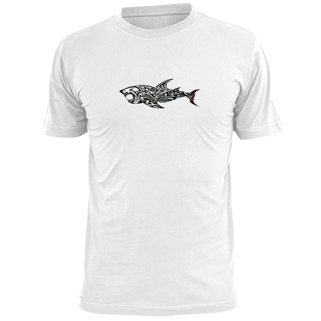Mens Tribal Maori Shark (v2) Wildlife Sea Life Oceans - Adult & Kids T-Shirts, Sweatshirts & Hoodies apparel design preview 1
