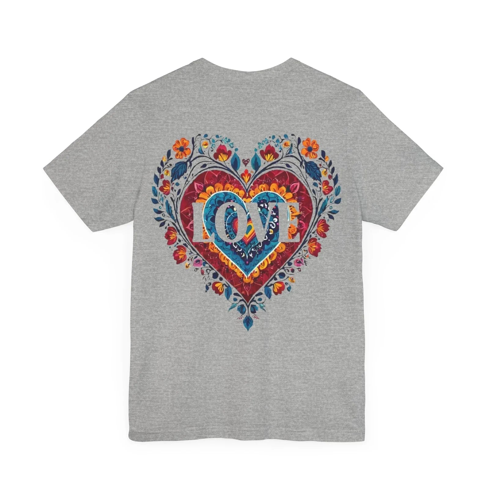 "Boho Heart Love-Themed Bella+Canvas for Men Women, 5 - Adult & Kids T-Shirts, Sweatshirts & Hoodies apparel design preview 1