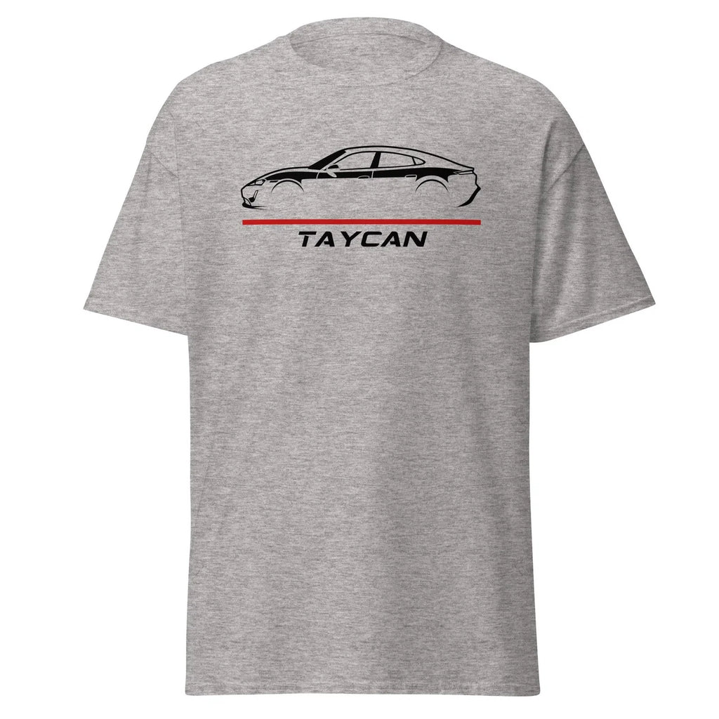 Taycan Electric Dual Motor Digital Luxury Euro Sedan - Adult & Kids T-Shirts, Sweatshirts & Hoodies apparel design preview 1