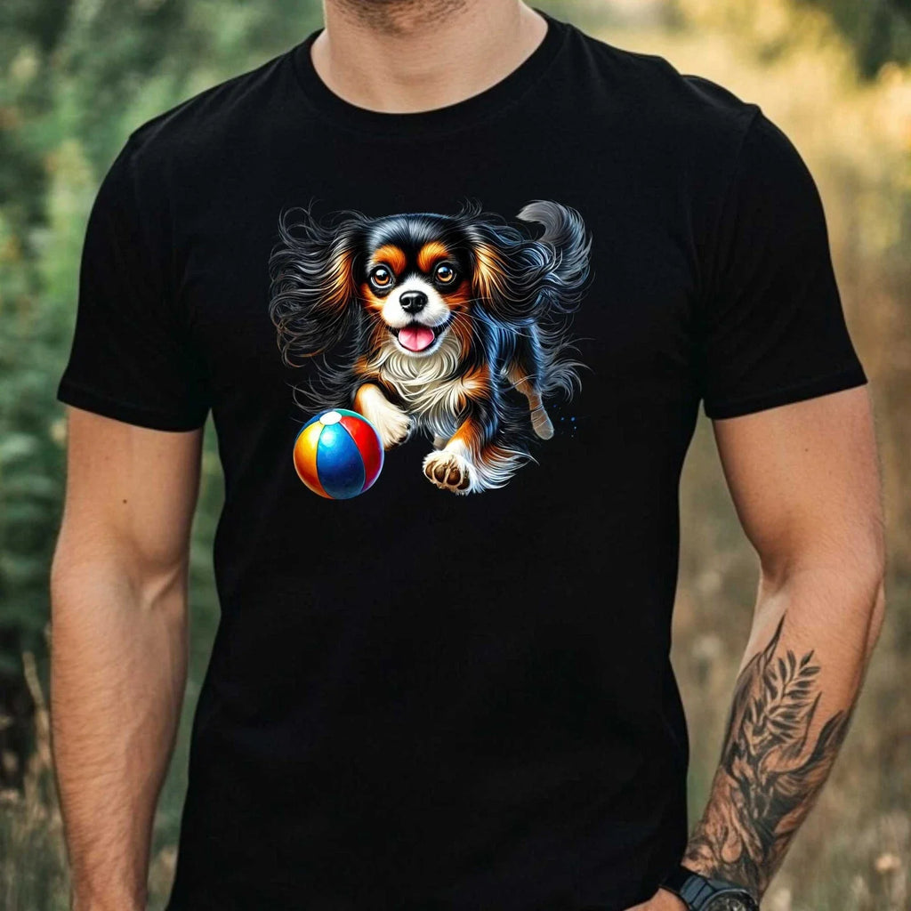 Mens Funny Tri Colour Cavalier Motif Cotton Size XS - Adult & Kids T-Shirts, Sweatshirts & Hoodies apparel design preview 1