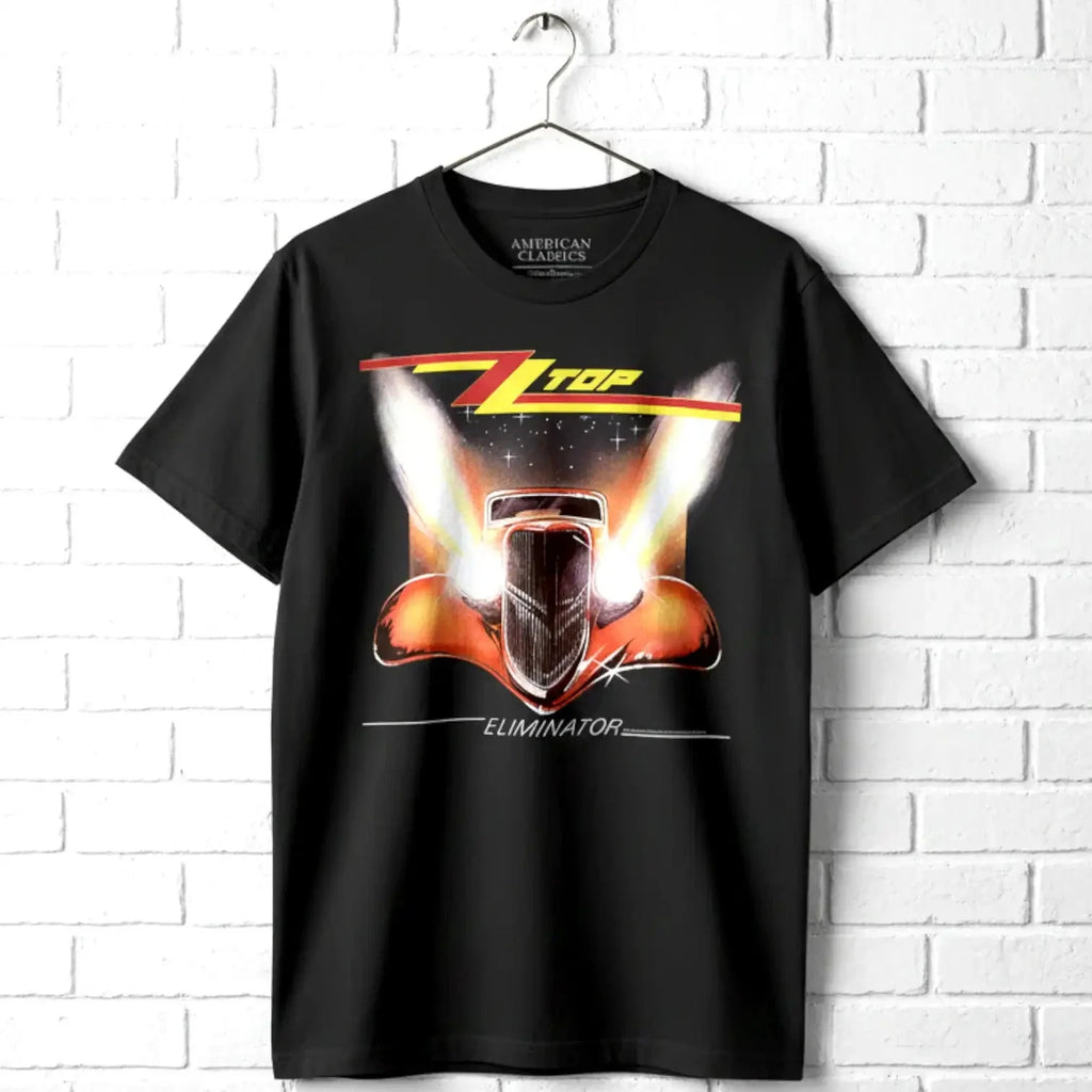 ZZ Top Eliminator Album Cover Art Men's Rock Band - Adult & Kids T-Shirts, Sweatshirts & Hoodies apparel design preview 1