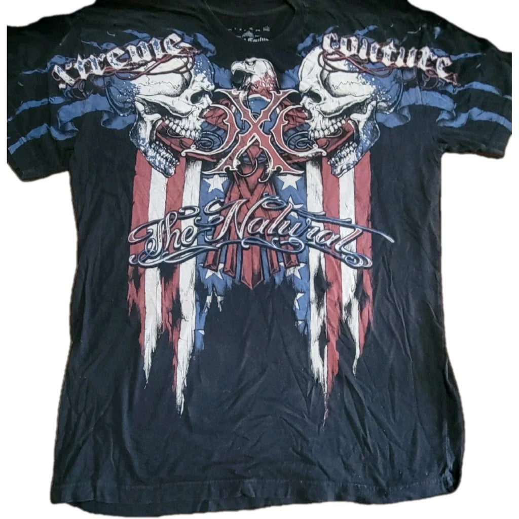 Xtreme Couture Affliction 3XL USA Skull Eagle Biker - Adult & Kids T-Shirts, Sweatshirts & Hoodies apparel design preview 1