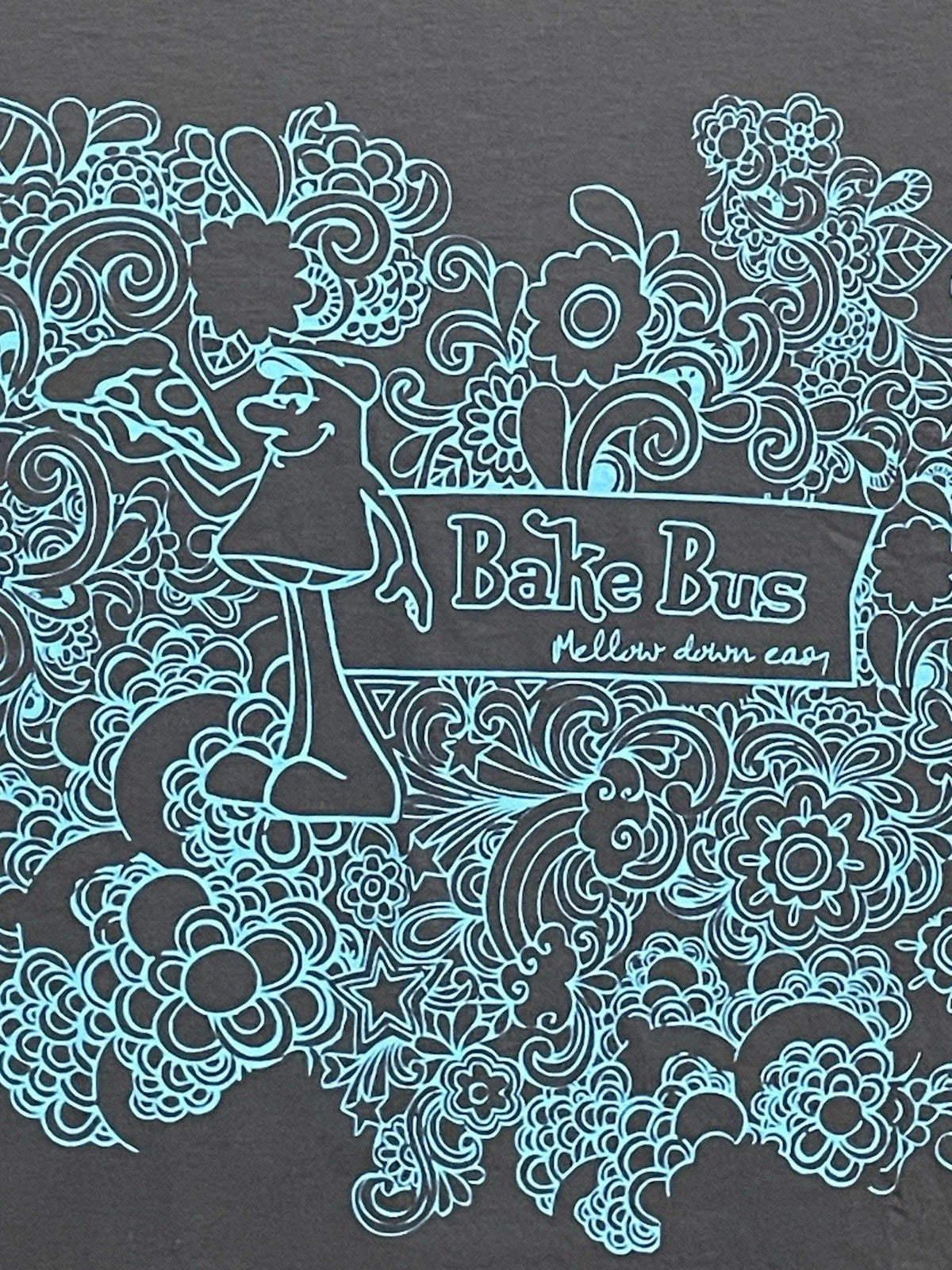 Mellow Mushroom Down Easy SMALL Baked Bake Bus New - Adult & Kids T-Shirts, Sweatshirts & Hoodies apparel design preview 1