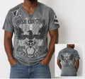 Rush Couture Men's Unisex V-neck Grey White Graphic - Adult & Kids T-Shirts, Sweatshirts & Hoodies apparel design preview 1