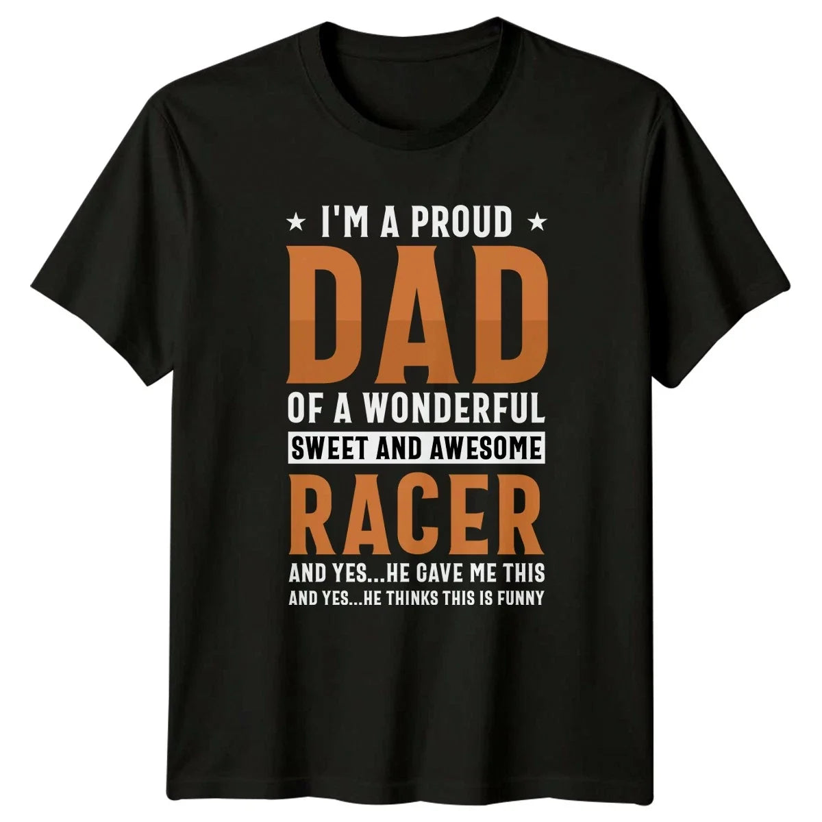Im A Proud Dad Of Mens Motorcycle Racing Fathers Day - Adult & Kids T-Shirts, Sweatshirts & Hoodies apparel design preview 1