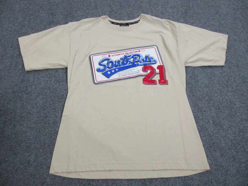 VINTAGE Southpole Mens Large Beige Hip Hop Street - Adult & Kids T-Shirts, Sweatshirts & Hoodies apparel design preview 1