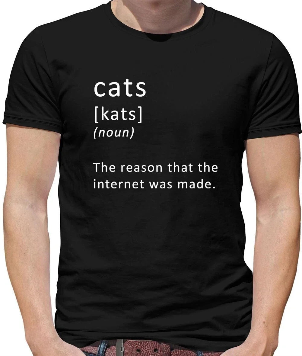 Funny Definition Cats Mens Cat Pet Internet Memes - Adult & Kids T-Shirts, Sweatshirts & Hoodies apparel design preview 1