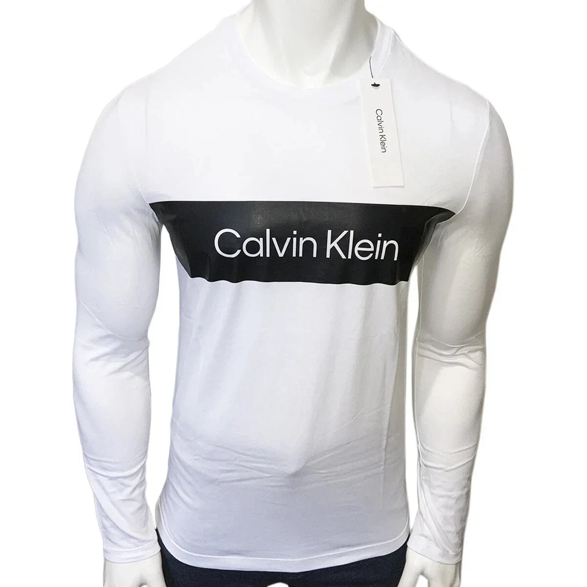 MSRP $59.99 NWT CALVIN KLEIN MEN'S WHITE CREW NECK - Adult & Kids T-Shirts, Sweatshirts & Hoodies apparel design preview 1