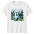 Waterfall Landscape Waterfalls Nature Mens Womens - Adult & Kids T-Shirts, Sweatshirts & Hoodies apparel design preview 1