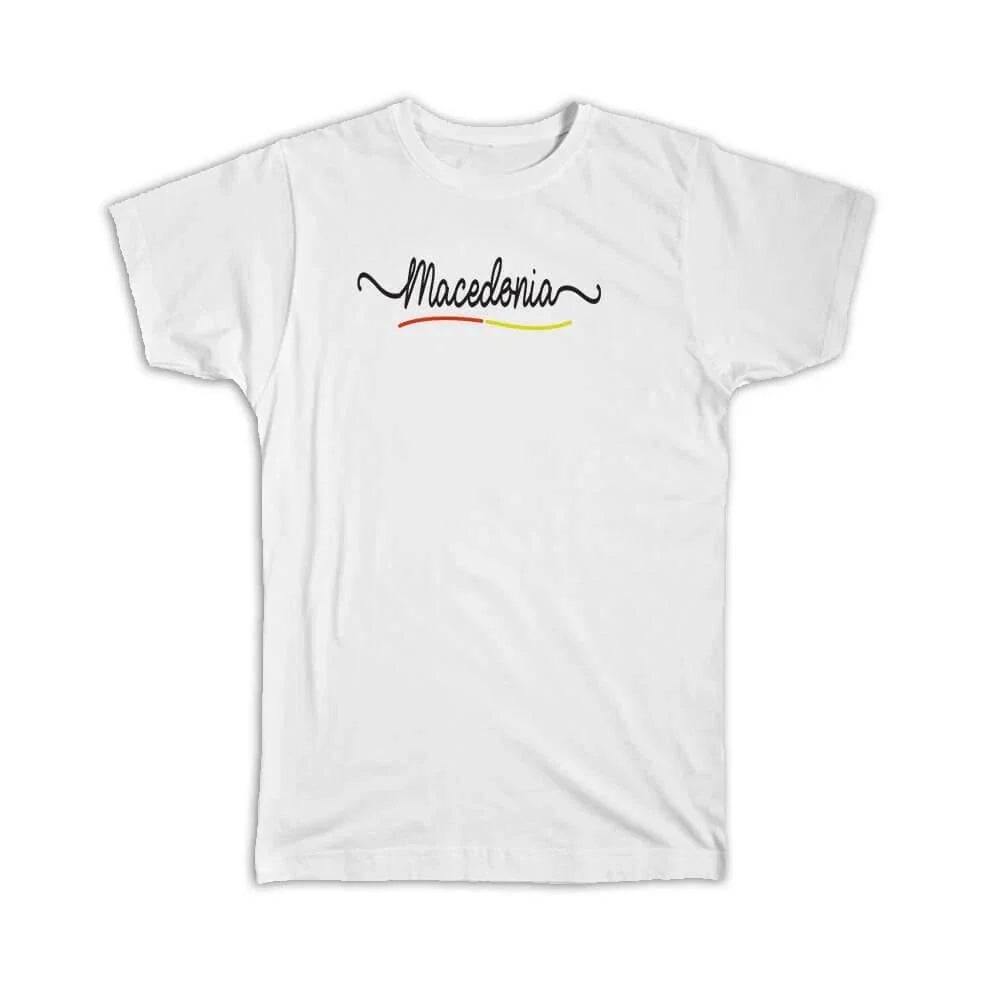 Gift Macedonia Flag Colors Macedonian Travel Expat - Adult & Kids T-Shirts, Sweatshirts & Hoodies apparel design preview 1
