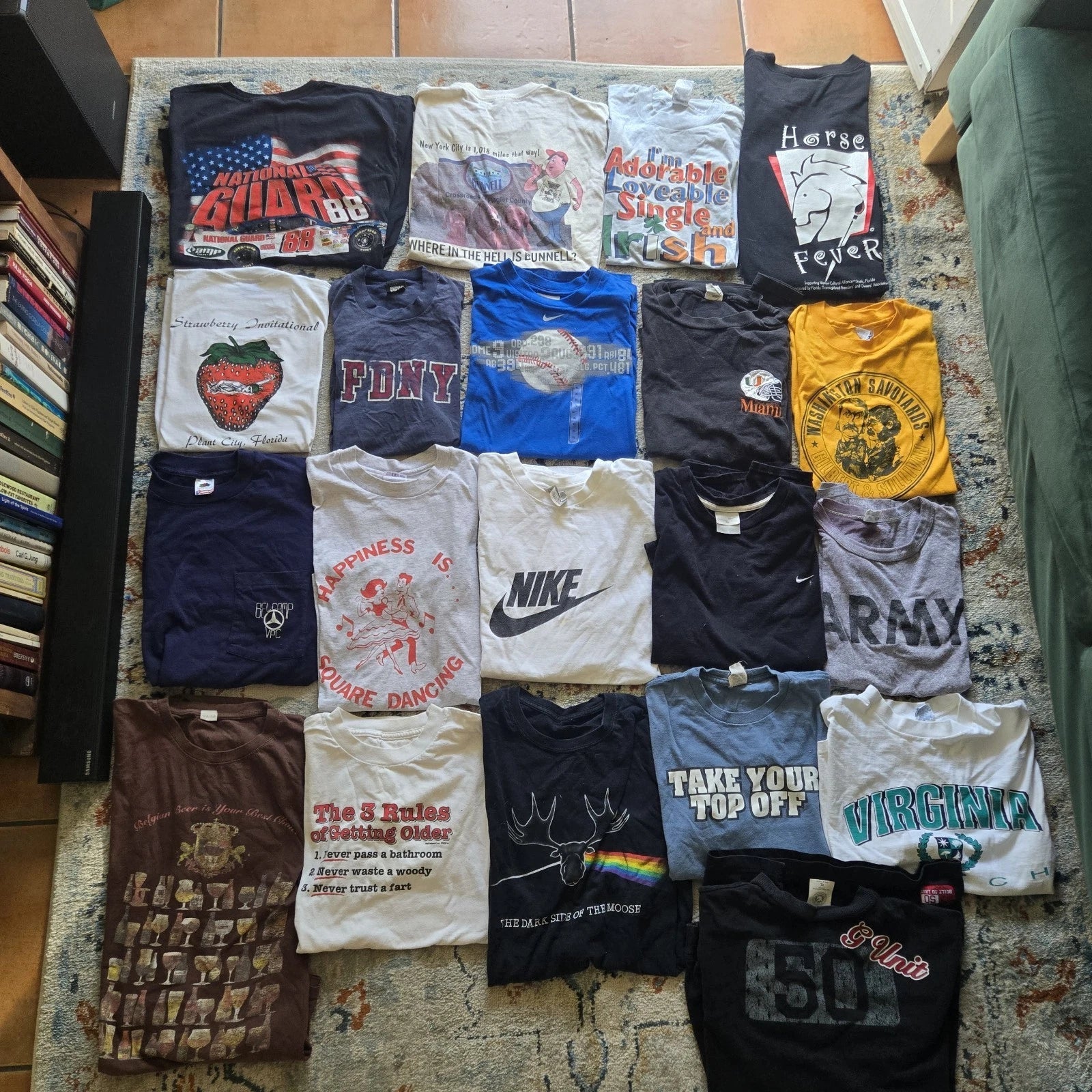 Lot Of 20 Vintage 90s 80s Y2K Nascar Biker Sports - Adult & Kids T-Shirts, Sweatshirts & Hoodies apparel design preview 1