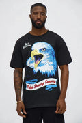 Pabst Blue Ribbon Beer Bald Eagle Graphic Mens Black - Adult & Kids T-Shirts, Sweatshirts & Hoodies apparel design preview 1