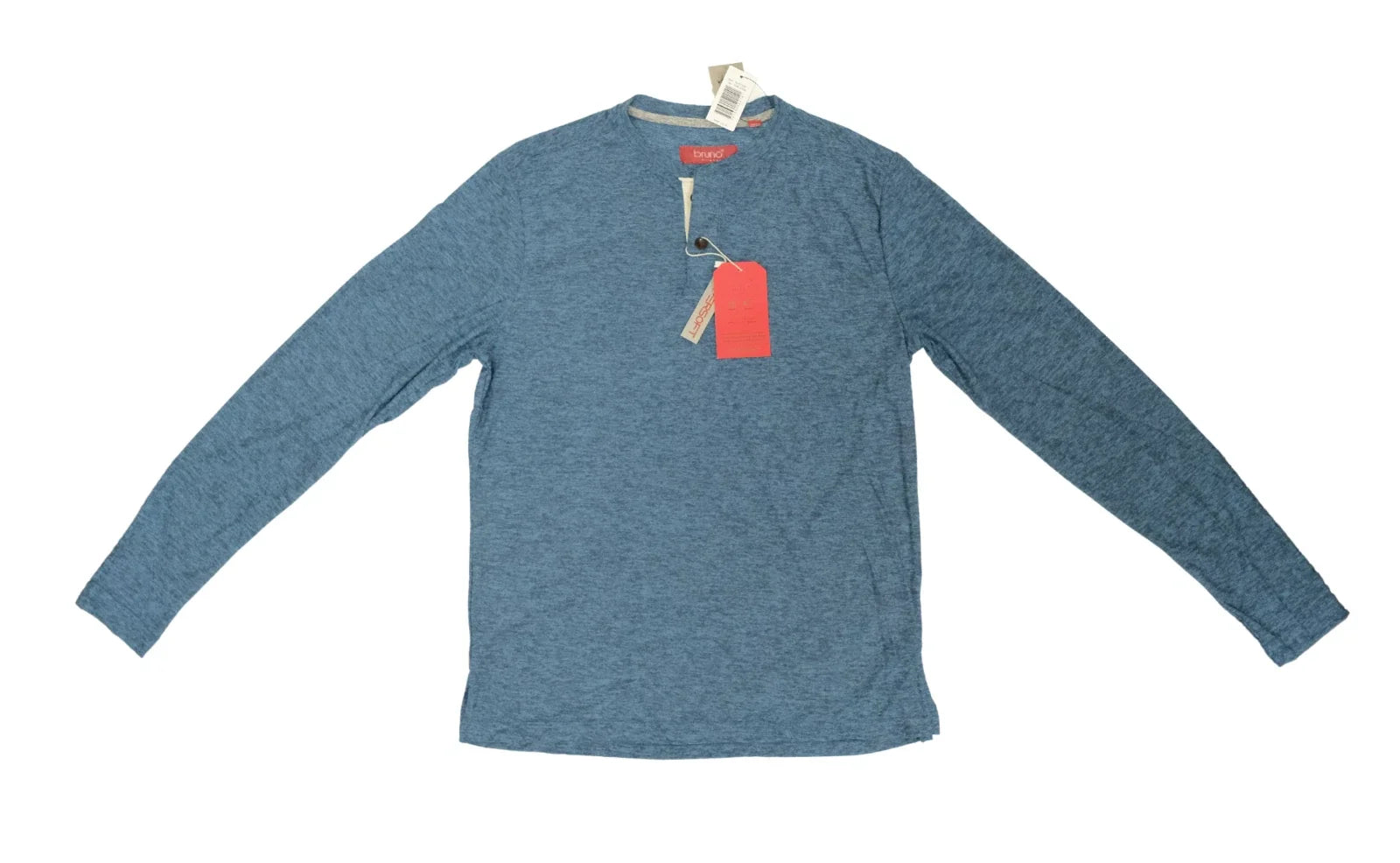 Bruno Milano Mens Henley Dark Copenhagen Blue Small - Adult & Kids T-Shirts, Sweatshirts & Hoodies apparel design preview 1