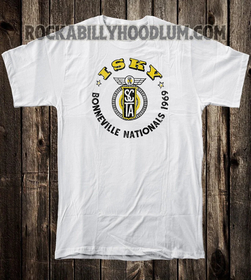 Retro Hot Rod Drag Race Racing Isky Cams Bonneville - Adult & Kids T-Shirts, Sweatshirts & Hoodies apparel design preview 1